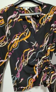 New w/tag Nine West wrap around blouse size XL